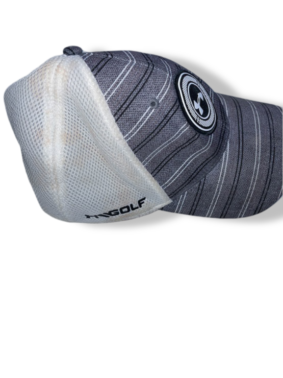 Vintage grey striped Under Armour men's trucker cap| SKU 4949