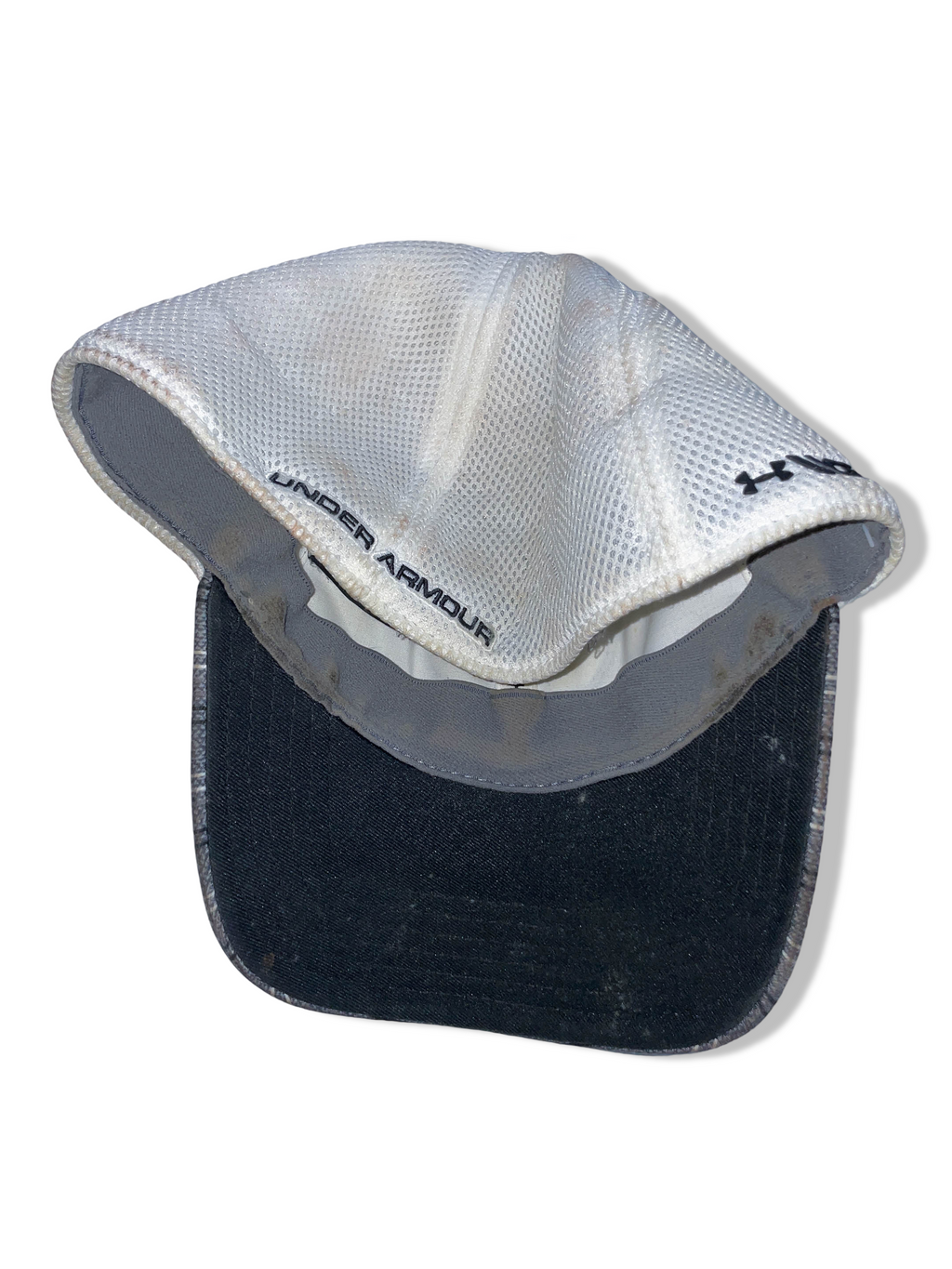 Vintage grey striped Under Armour men's trucker cap| SKU 4949