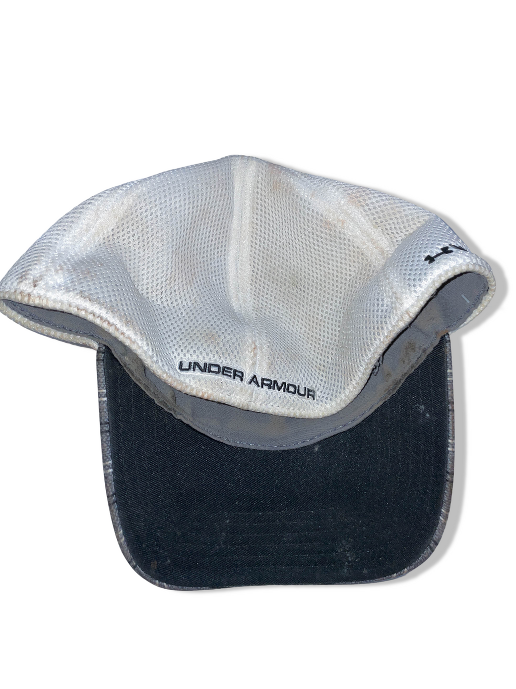 Vintage grey striped Under Armour men's trucker cap| SKU 4949