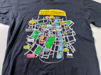Vintage Men's Fruit of the loom Pubs of Dublin graphics black tees in M|L27 W17| SKU 4123