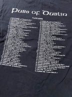 Vintage Men's Fruit of the loom Pubs of Dublin graphics black tees in M|L27 W17| SKU 4123