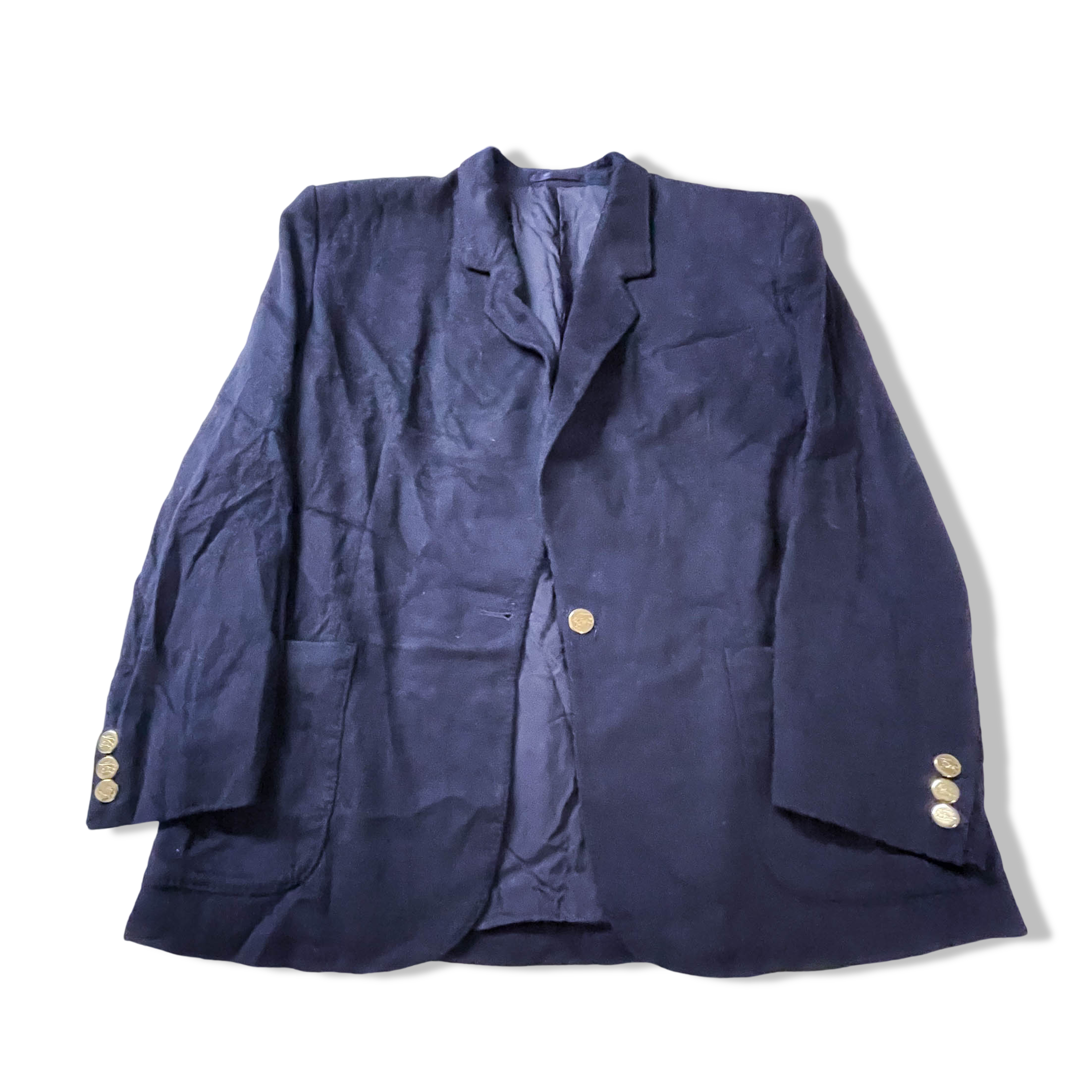 Vintage men's Burberry navy wool and cashmere fit blazers in L| L 29 W 21| 2858