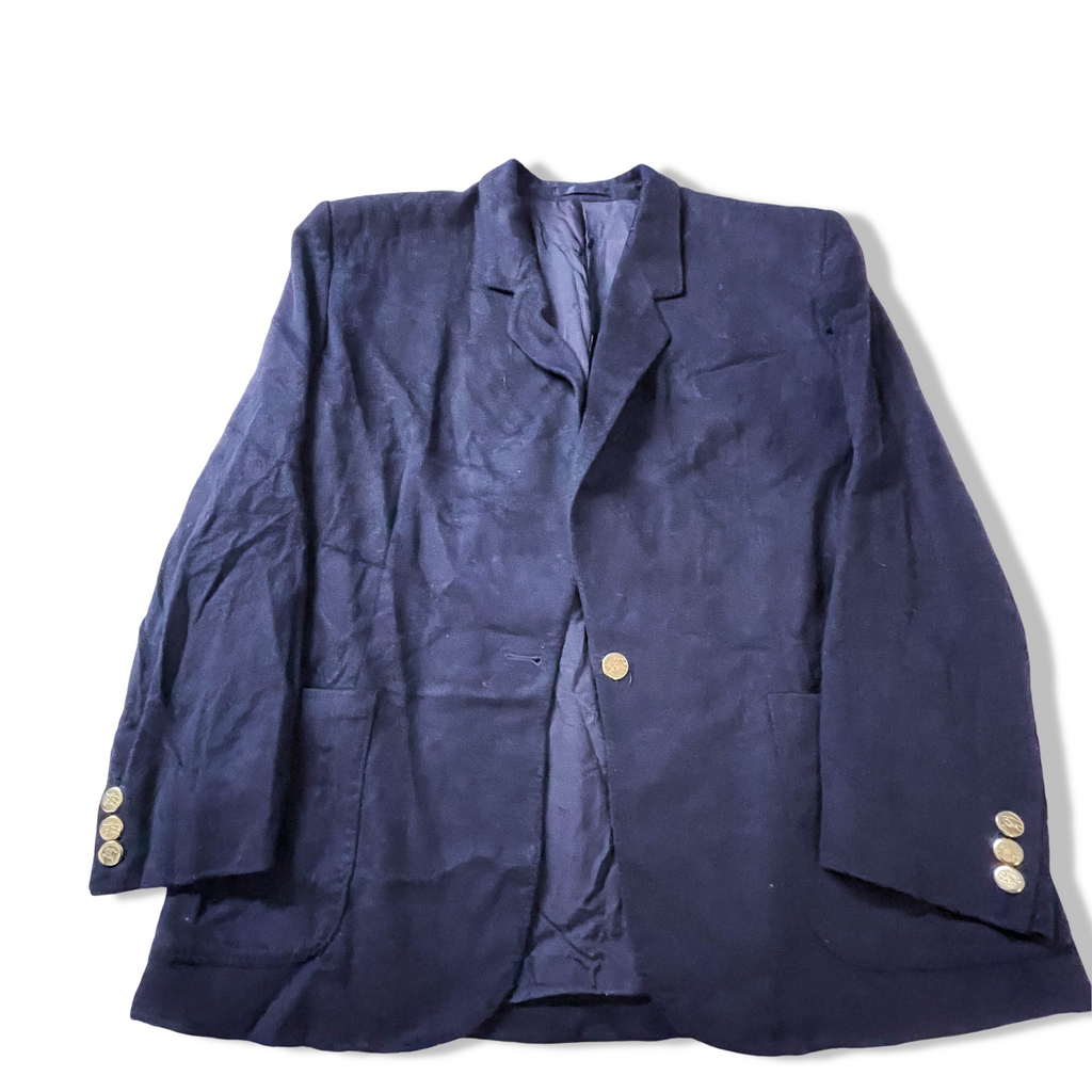 Vintage men's Burberry navy wool and cashmere fit blazers in L| L 29 W 21| 2858