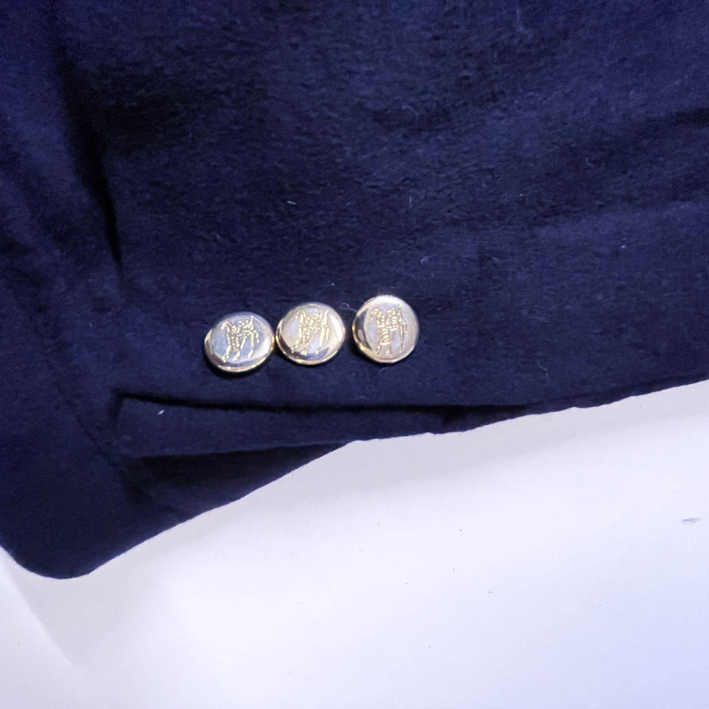 Vintage men's Burberry navy wool and cashmere fit blazers in L| L 29 W 21| 2858
