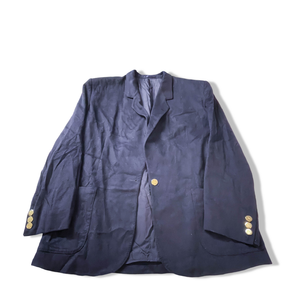 Vintage men's Burberry navy wool and cashmere fit blazers in L| L 29 W 21| 2858