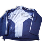 Vintage Adidas ASV blue full zip track top in M|L30 W23|Made in China