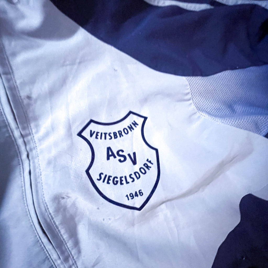 Vintage Adidas ASV blue full zip track top in M|L30 W23|Made in China