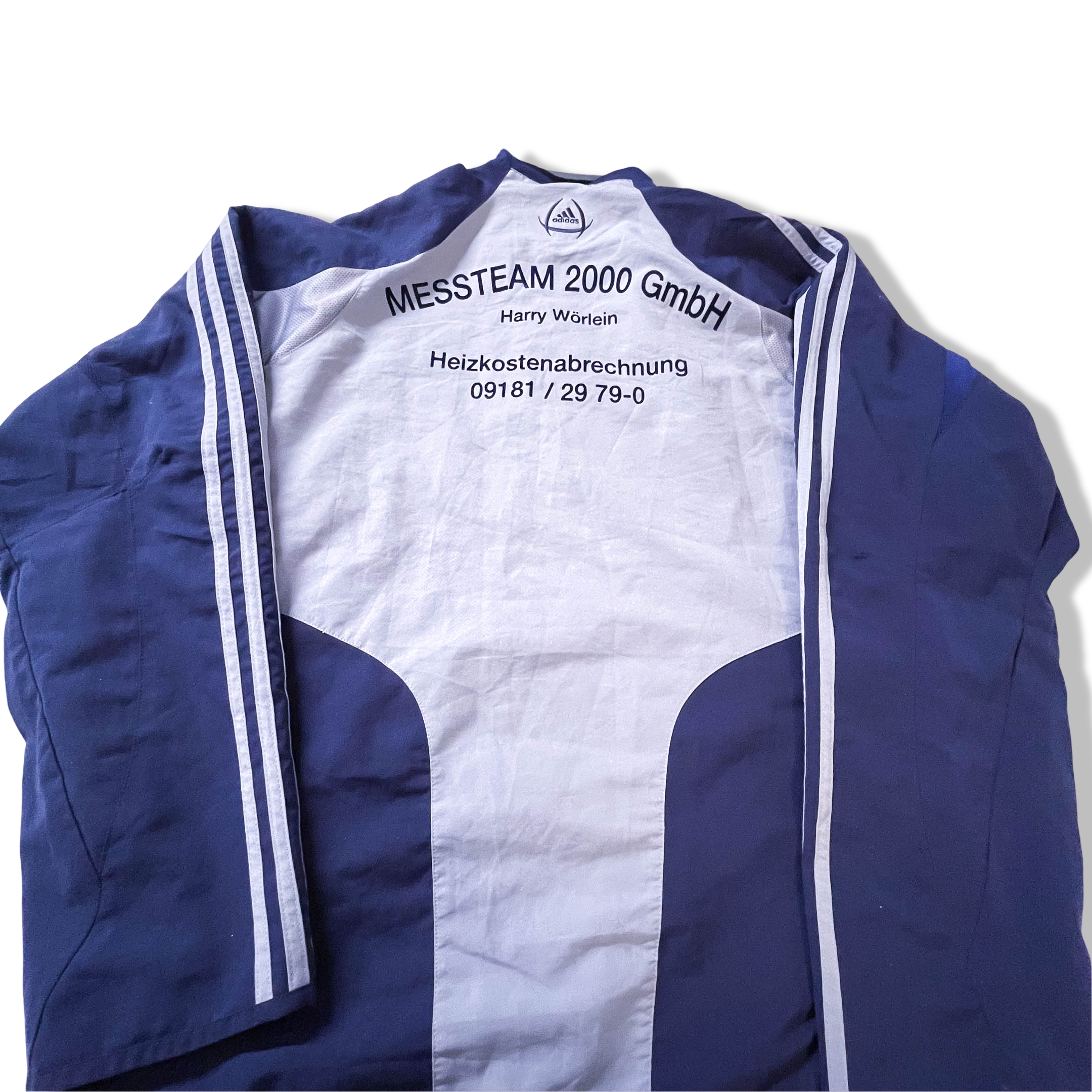 Vintage Adidas ASV blue full zip track top in M|L30 W23|Made in China