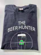 Vintage Men's Fruit of the loom the bear hunter Ireland graphics black tees in M|L27 W17|SKU 4124
