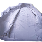 Vintage Cream Fleece full zip high neck jacket in XL| L31 W23|SKU 3865