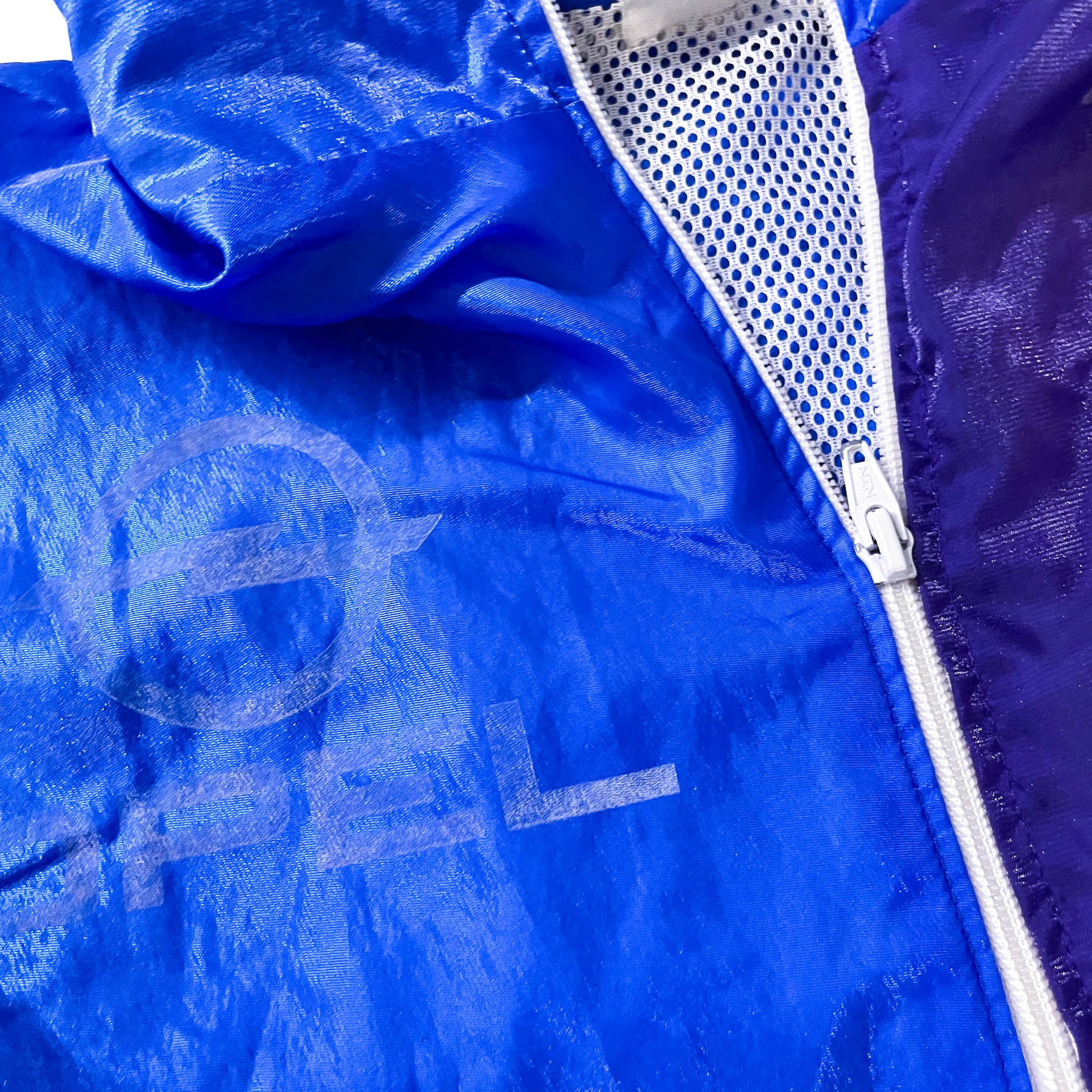Vintage Opel blue colorblock full zip track top in M|L30 W27|SKU 3870