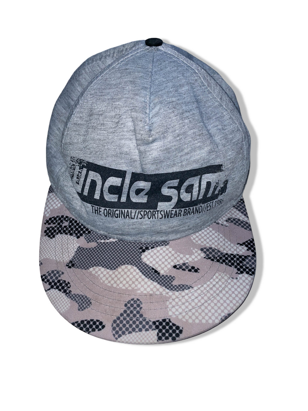 Vintage Uncle Sam original grey camoflage baseball cap | SKU 4954