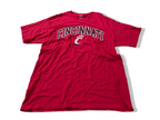 Vintage Men's Champion authentic Cincinnati graphics red tees in L|L29 W19|SKU 4126