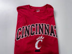 Vintage Men's Champion authentic Cincinnati graphics red tees in L|L29 W19|SKU 4126