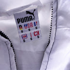 Vintage Men's Puma Castrol black multi stripe full zip jacket in S|L31 W22|SKU 3882