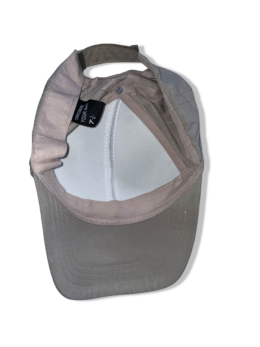 Vintage men's cream baseball cap| SKU 4957