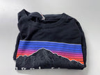 Vintage Men's Angel fire new Mexico Graphics black long sleeve tees in L|L29 W22|SKU 4127