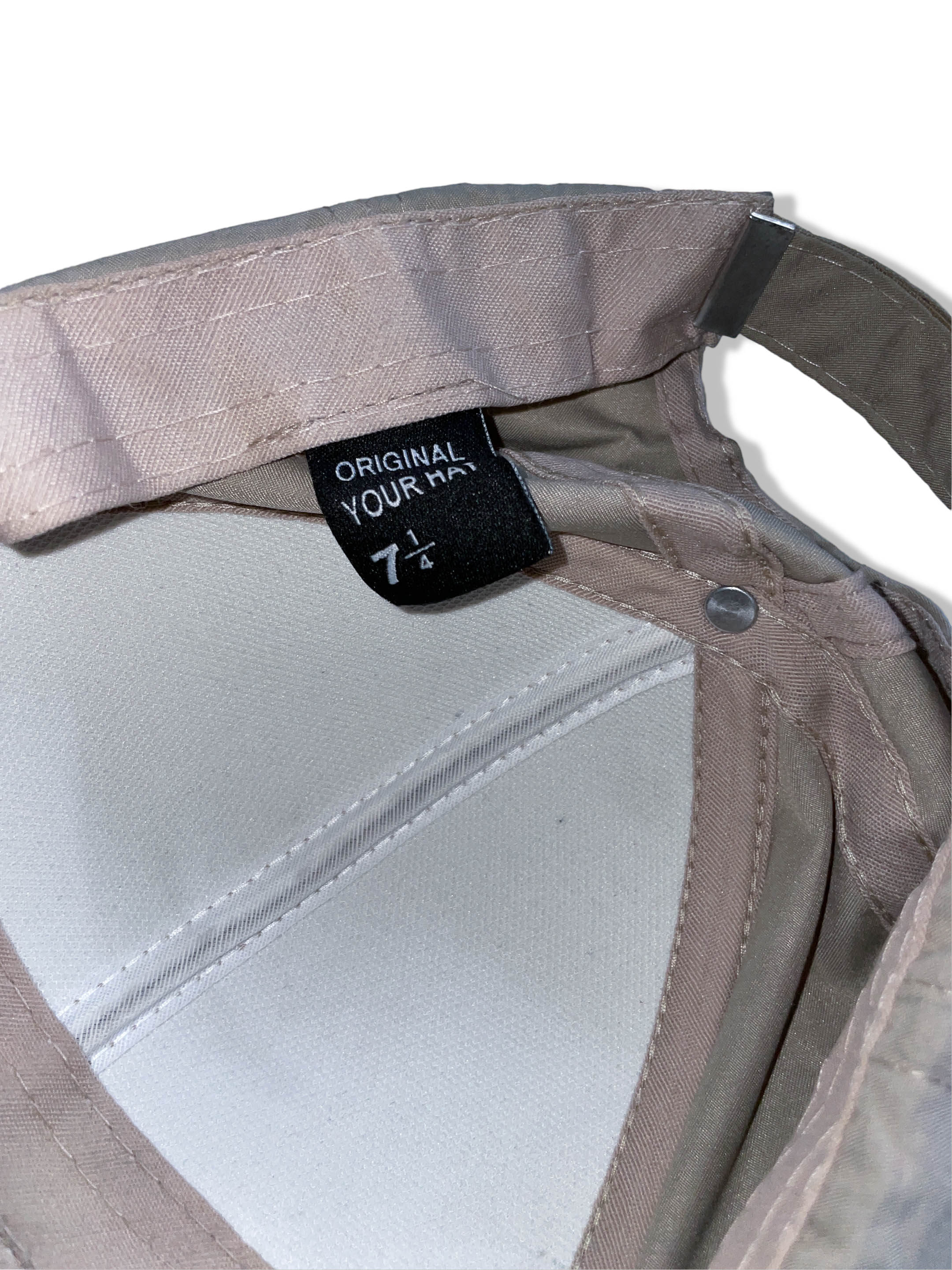 Vintage men's cream baseball cap| SKU 4957