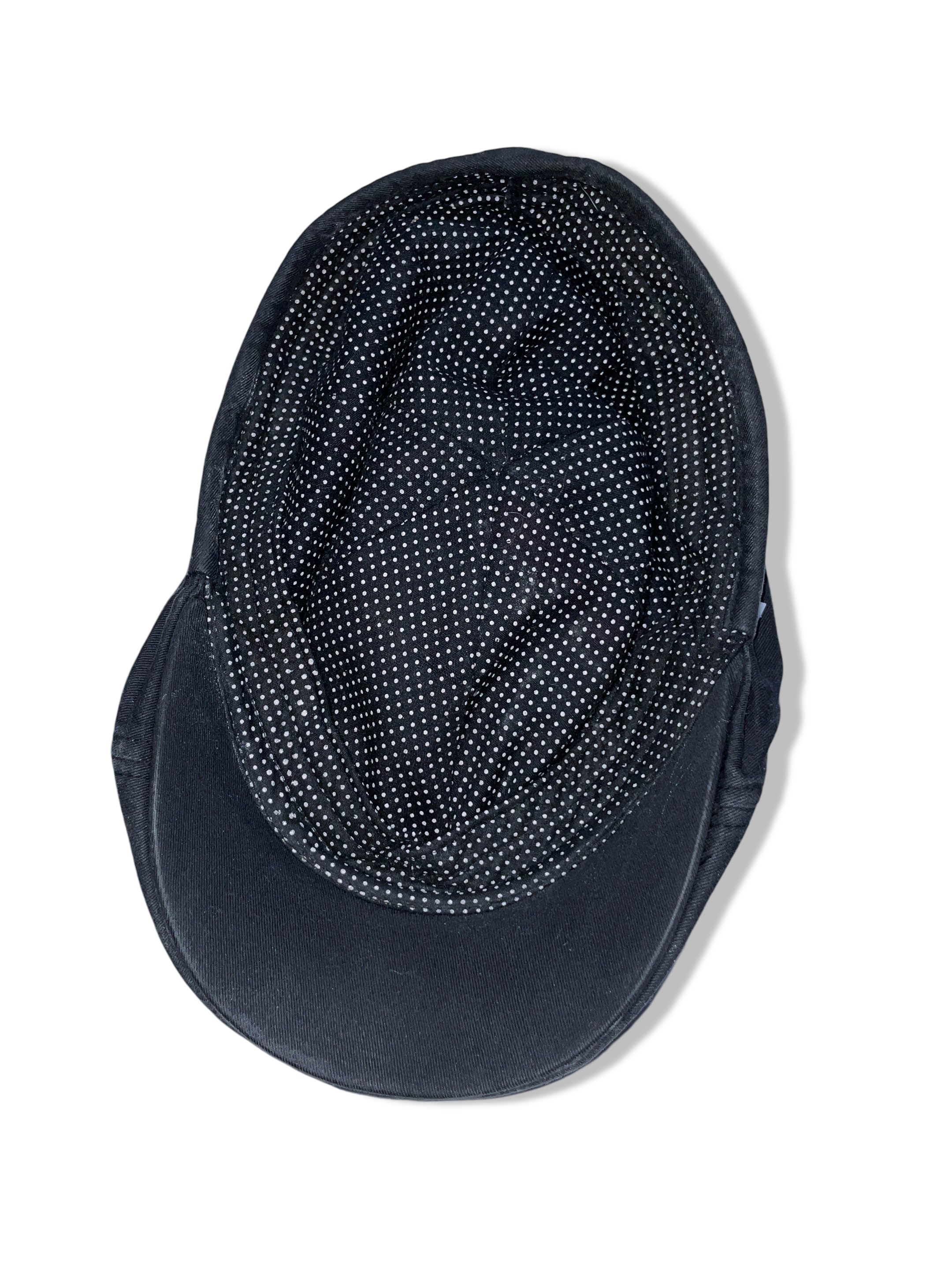 Vintage men's black flat cap|  SKU 4957