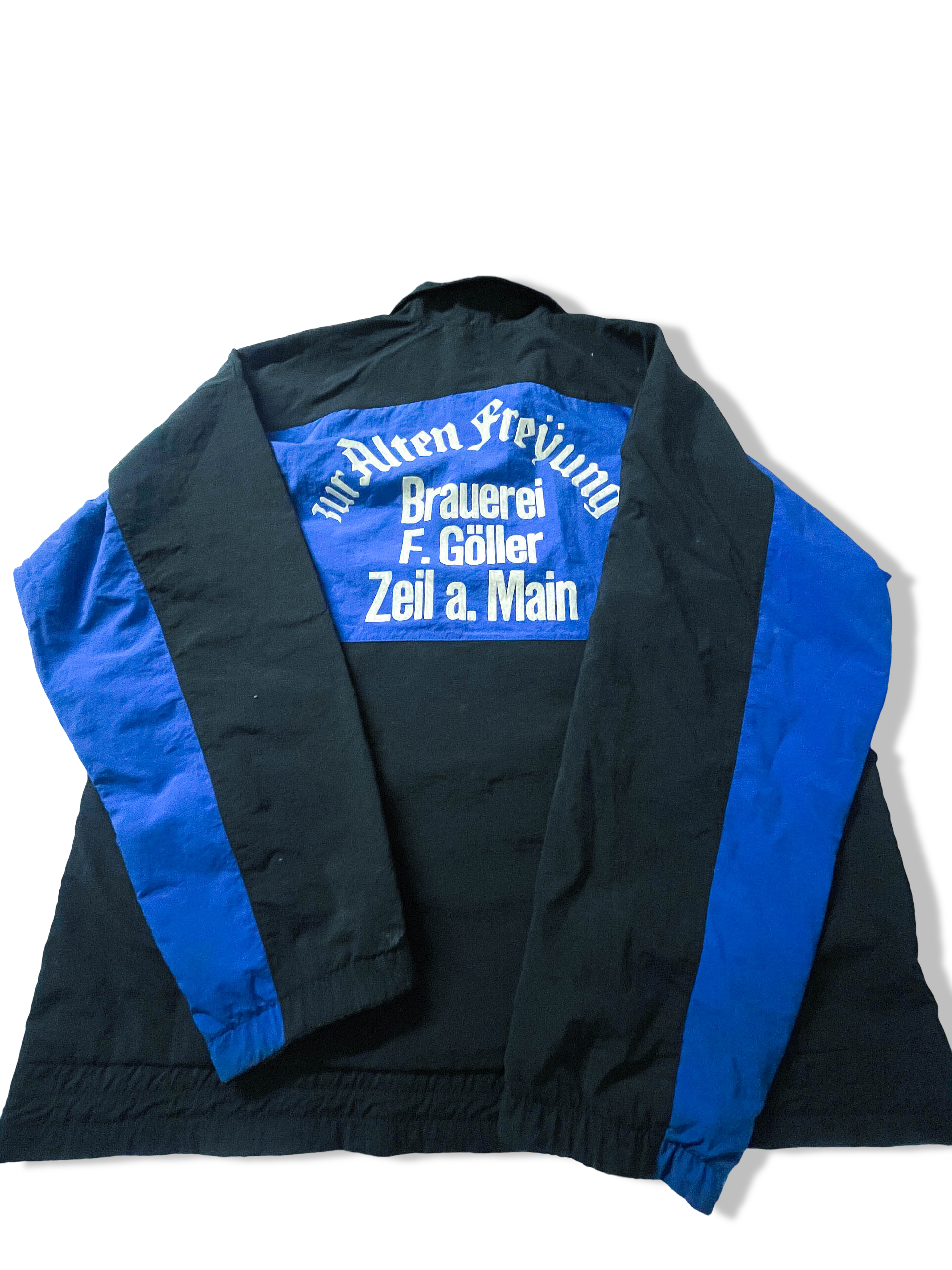 Vintage Men's Adidas FSV Krum Blue colorblock full zip track top in L/XL |L32 W25|SKU 3886