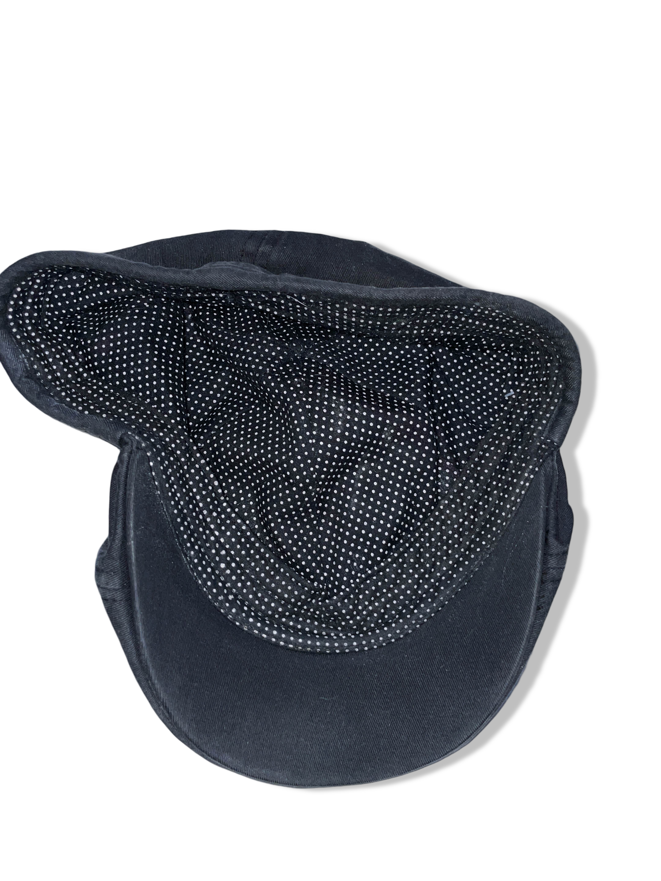Vintage men's black flat cap|  SKU 4957