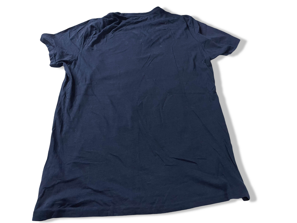 Vintage Men's Patriotic Eagle American Flag Graphics Navy tees in L|L29 W17|SKU 4129