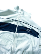 Vintage Women's white Puma full zip high neck track top in M|L28 W21|SKU 3890