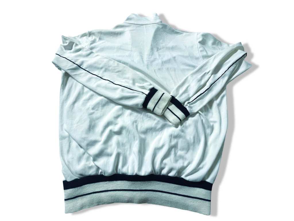 Vintage Women's white Puma full zip high neck track top in M|L28 W21|SKU 3890