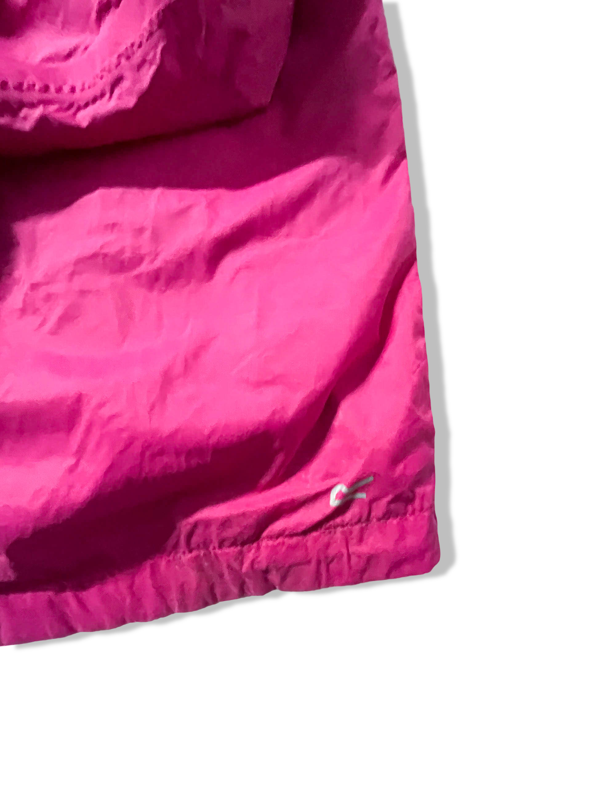 Vintage Women's Pink Regatta Great Outdoor full zip hoodie rain coat in size 11/12|L27W18