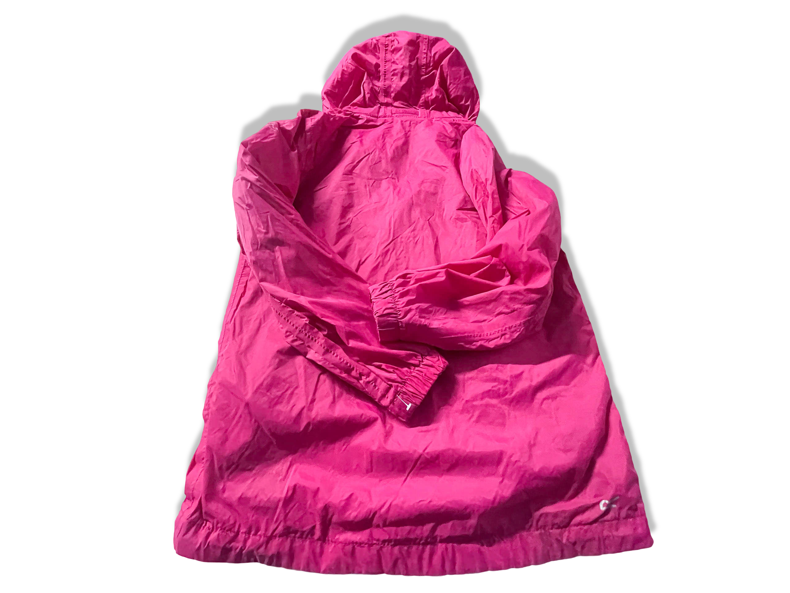 Vintage Women's Pink Regatta Great Outdoor full zip hoodie rain coat in size 11/12|L27W18