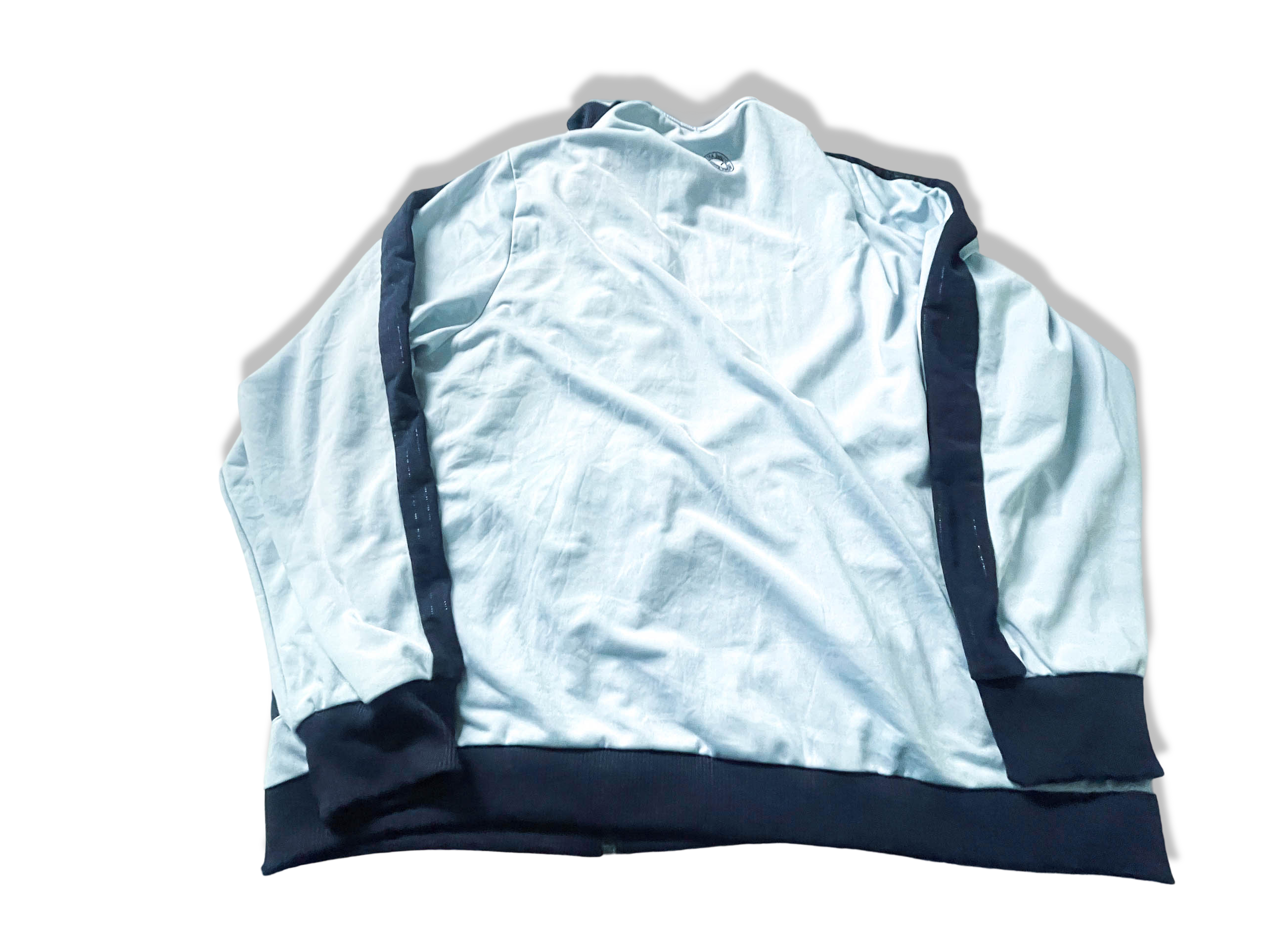 Vintage Puma Blue men's full zip high neck polyester track top in M|L31W23|SKU 3896