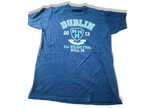 Vintage Dublin Ireland Graphics blue men's tees in M|L28W21|SKU 3902