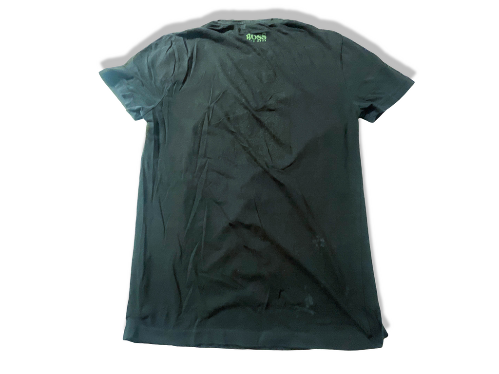 Vintage men's black Hugo Boss Graphics small tees|L26 W18| SKU 3903