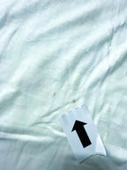 Vintage White men's Hippie graphics T-shirt in M|SKU 3904