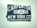 Vintage Black Carpenters New York city Graphics men's tees in M|L29W21|SKU 3906