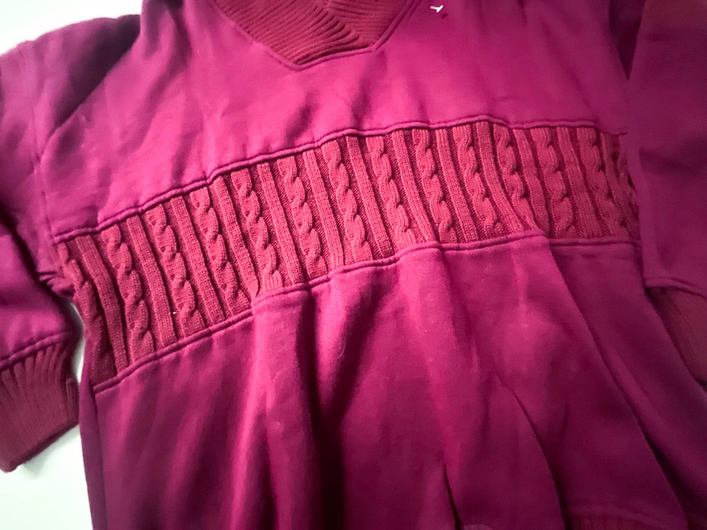 Vintage Wine Weekend Edition V-neck sweatshirt in M |L28 W22|SKU 3907