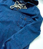 Zara Man Pullover blue denim hoodie in M|L25 W19|SKU 3917