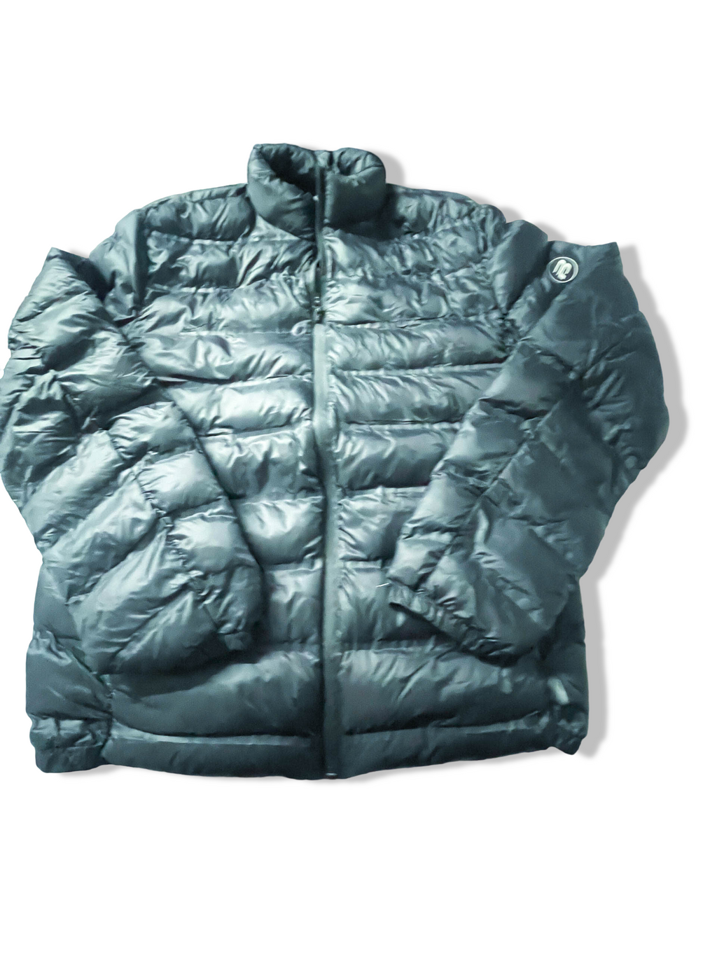 Black Men's puffer padded large full zip jacket|L30 W23|SKU 3919