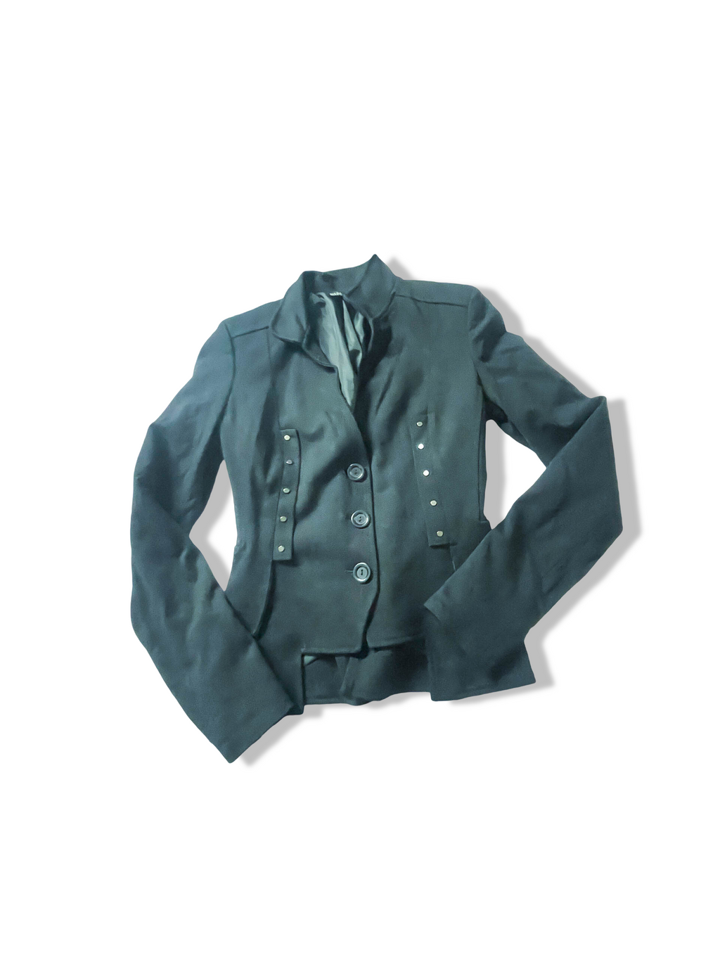 Vintage Black Women's Military blazer jacket in XS/S|L23 W 11