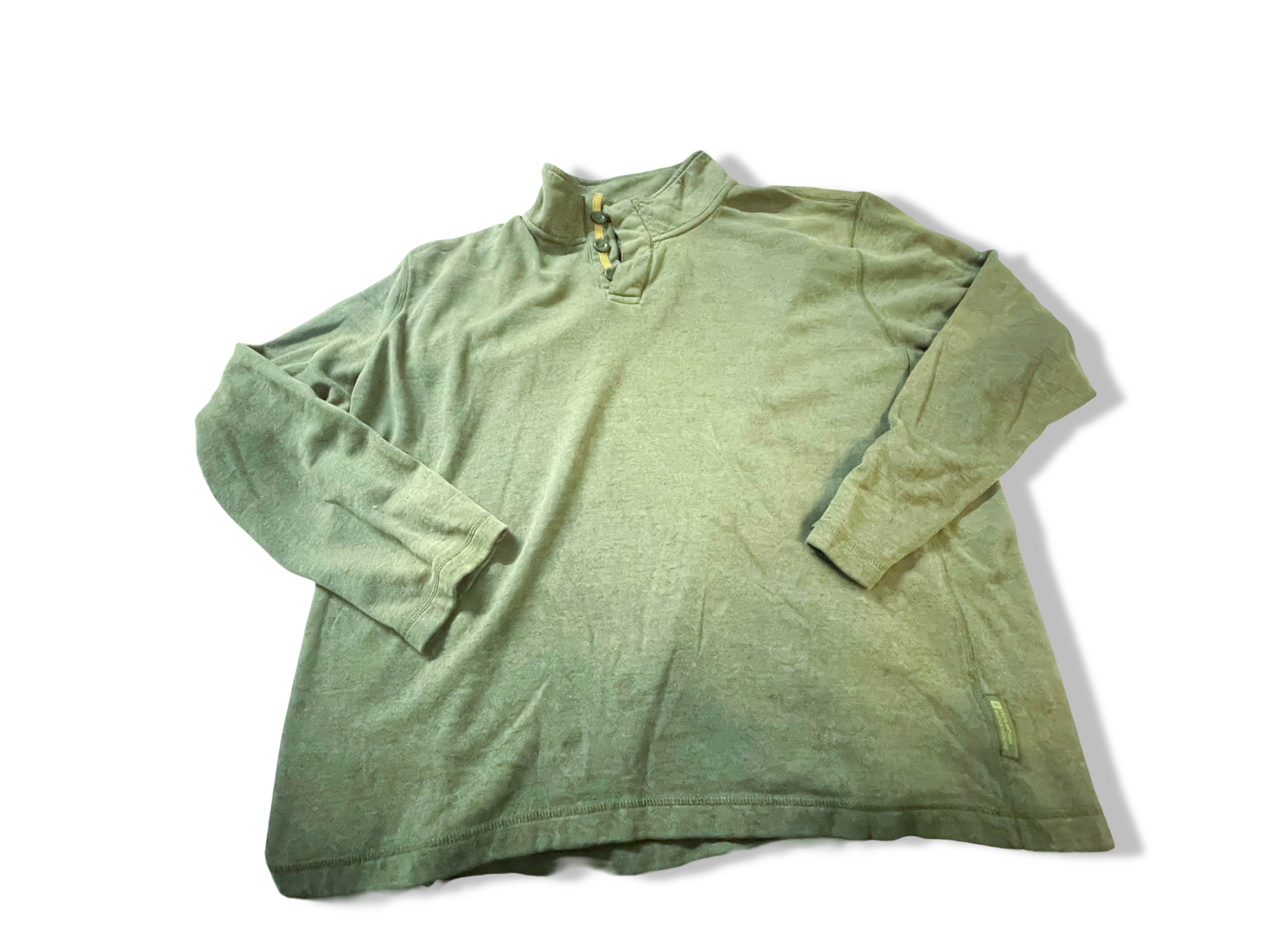 Vintage men's Mountain Warehouse oversize 1/z button up high neck sweatshirt in 3XL|L29W28| SKU 3921