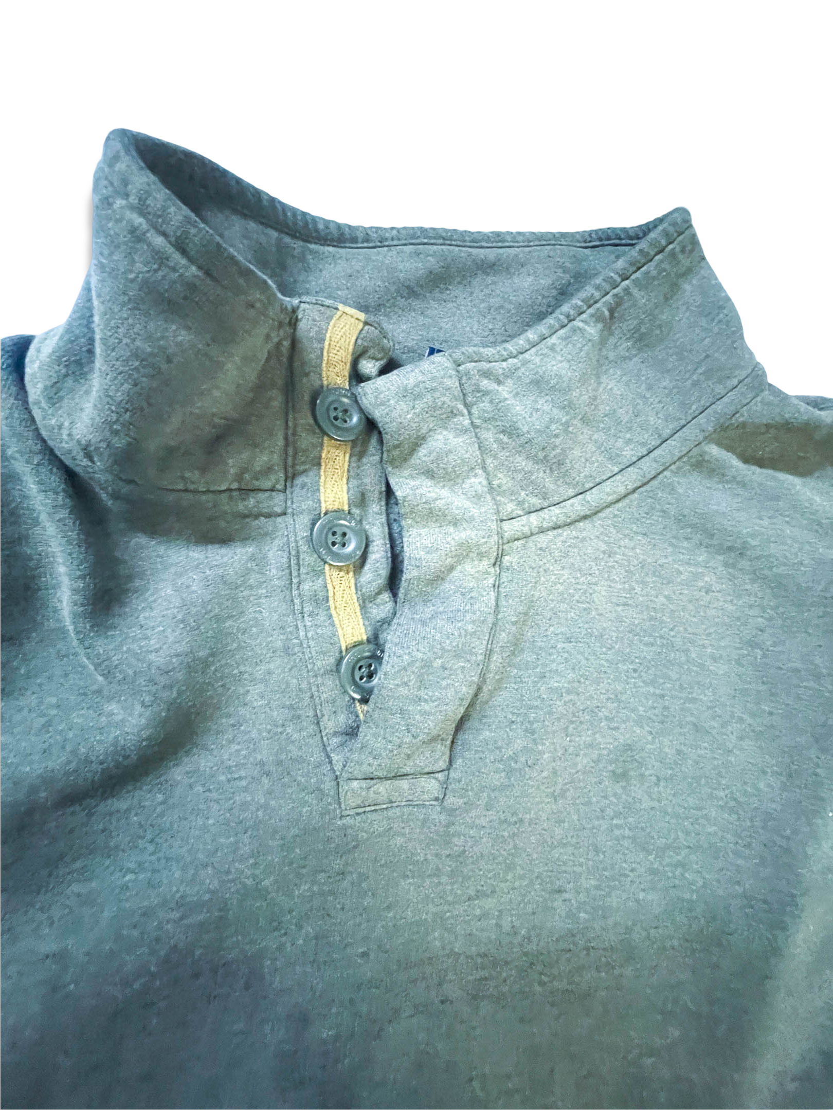 Vintage men's Mountain Warehouse oversize 1/z button up high neck sweatshirt in 3XL|L29W28| SKU 3921