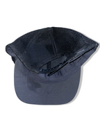 Vintage men's Travel never ends crest grey & black colourblock trucker cap| SKU 4963