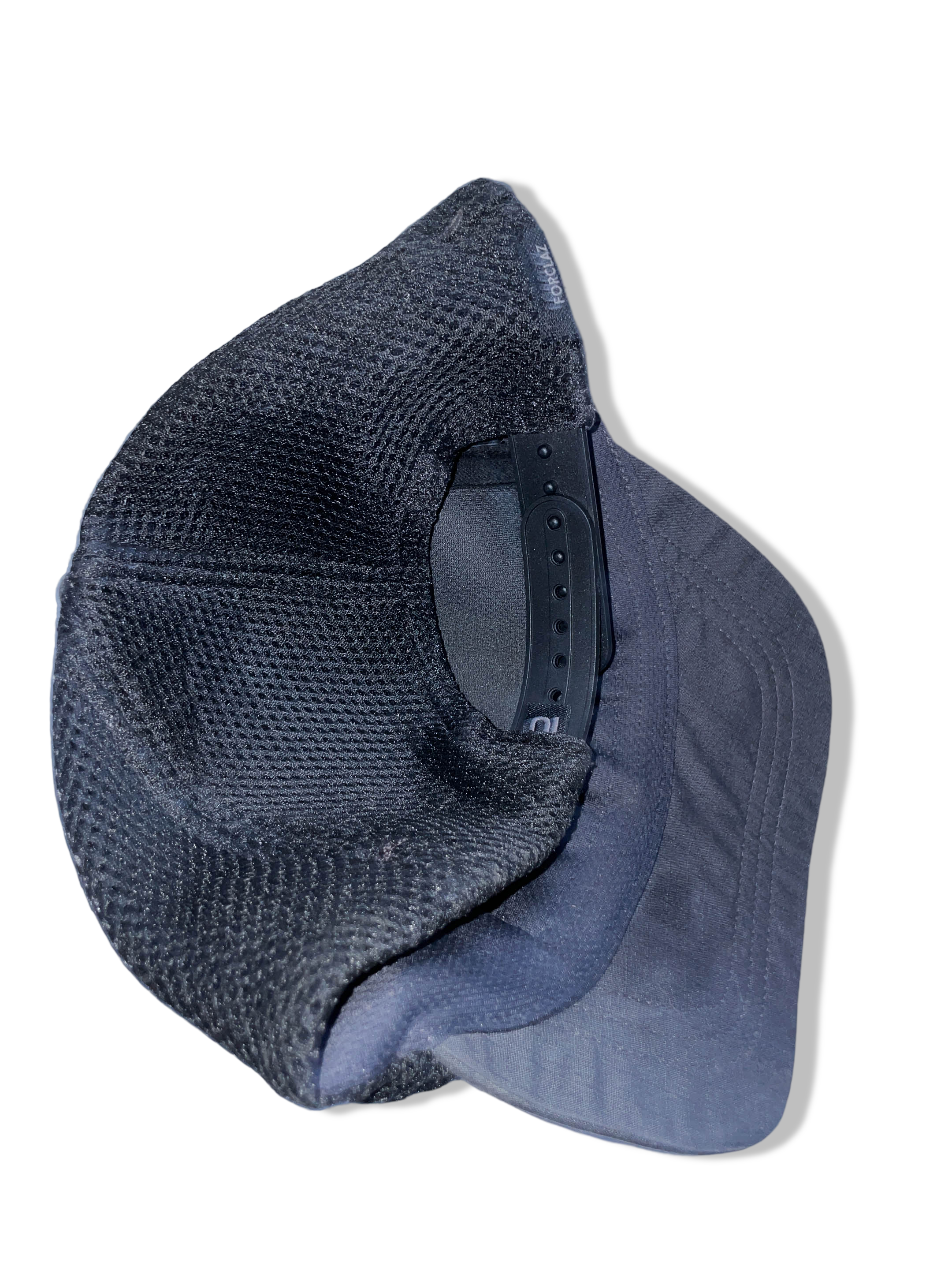 Vintage men's Travel never ends crest grey & black colourblock trucker cap| SKU 4963