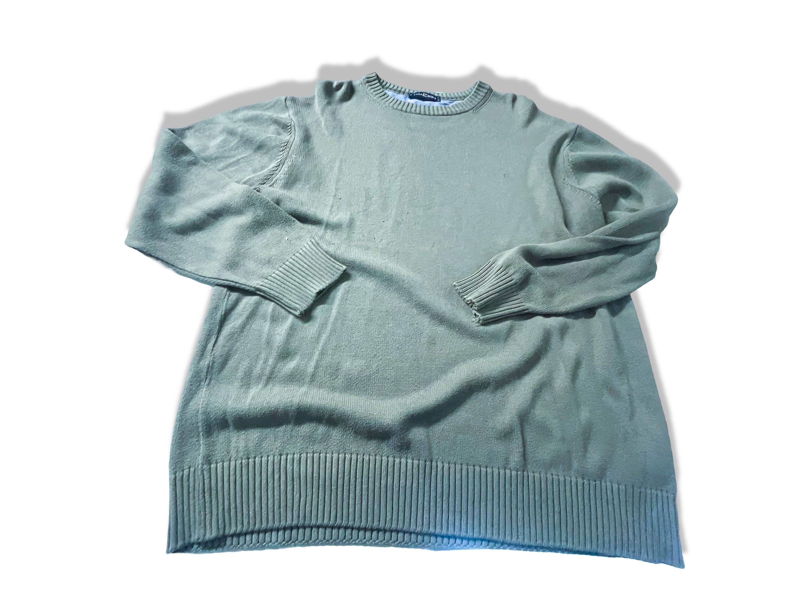 Vintage Men's Casamoda brown crew neck sweatshirt in XL|L28 W25|SKU 3926