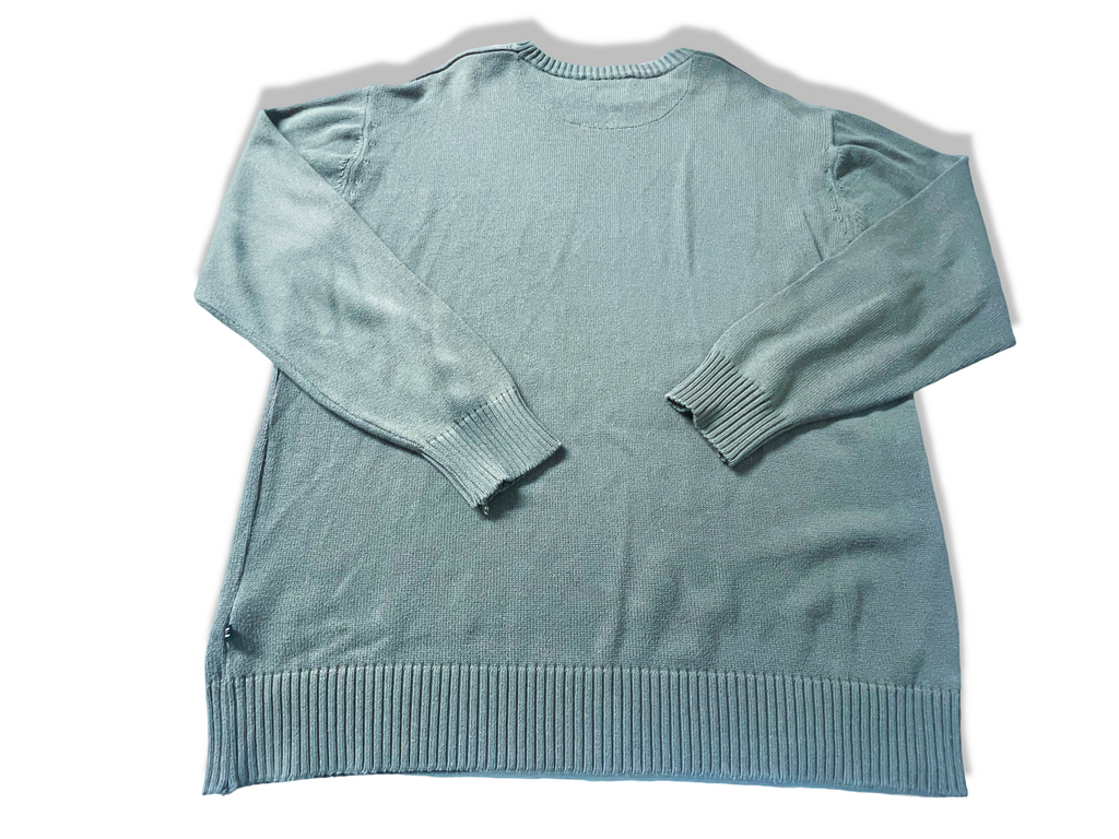 Vintage Men's Casamoda brown crew neck sweatshirt in XL|L28 W25|SKU 3926