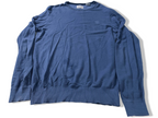 Vintage Men's Timberland 90's blue crew neck sweatshirt in M|L28 W19| SKU 4133