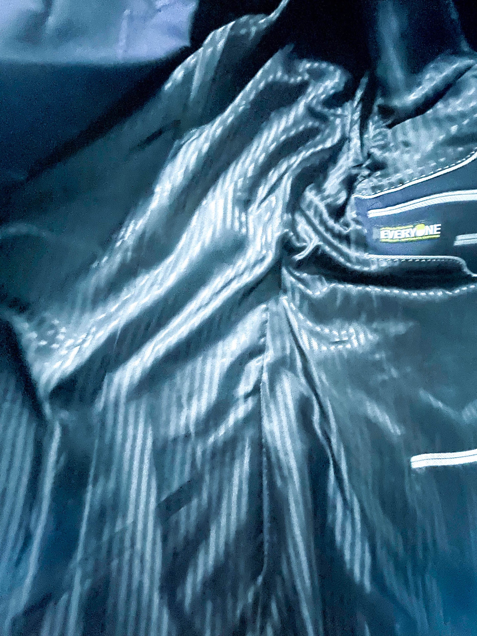 Vintage Everyone Navy blue men's casual fit blazer in L|L 33 W18| SKU 3929