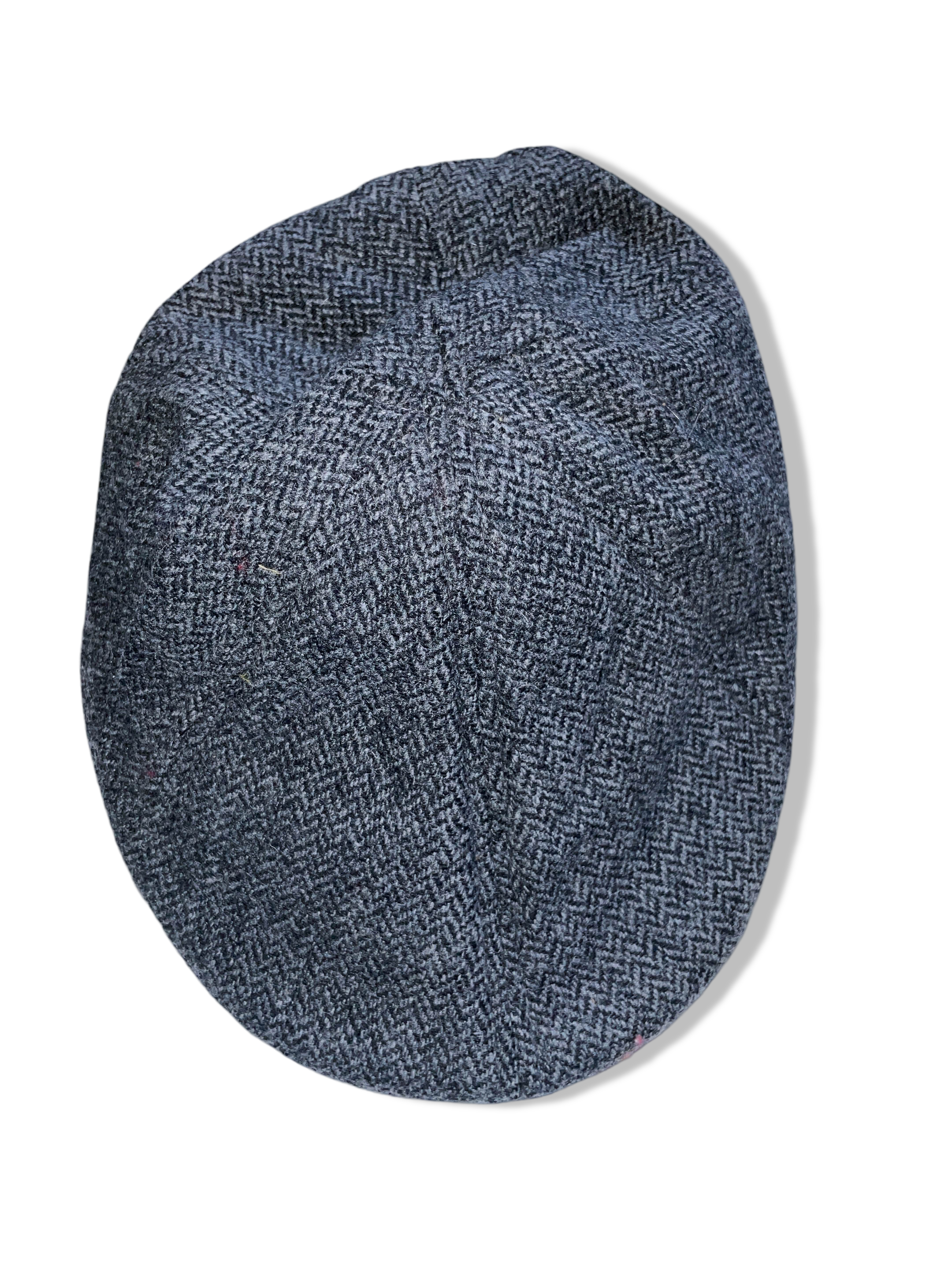 Vintage grey herringbone Tilley Duckbill cap in L| SKU 4965