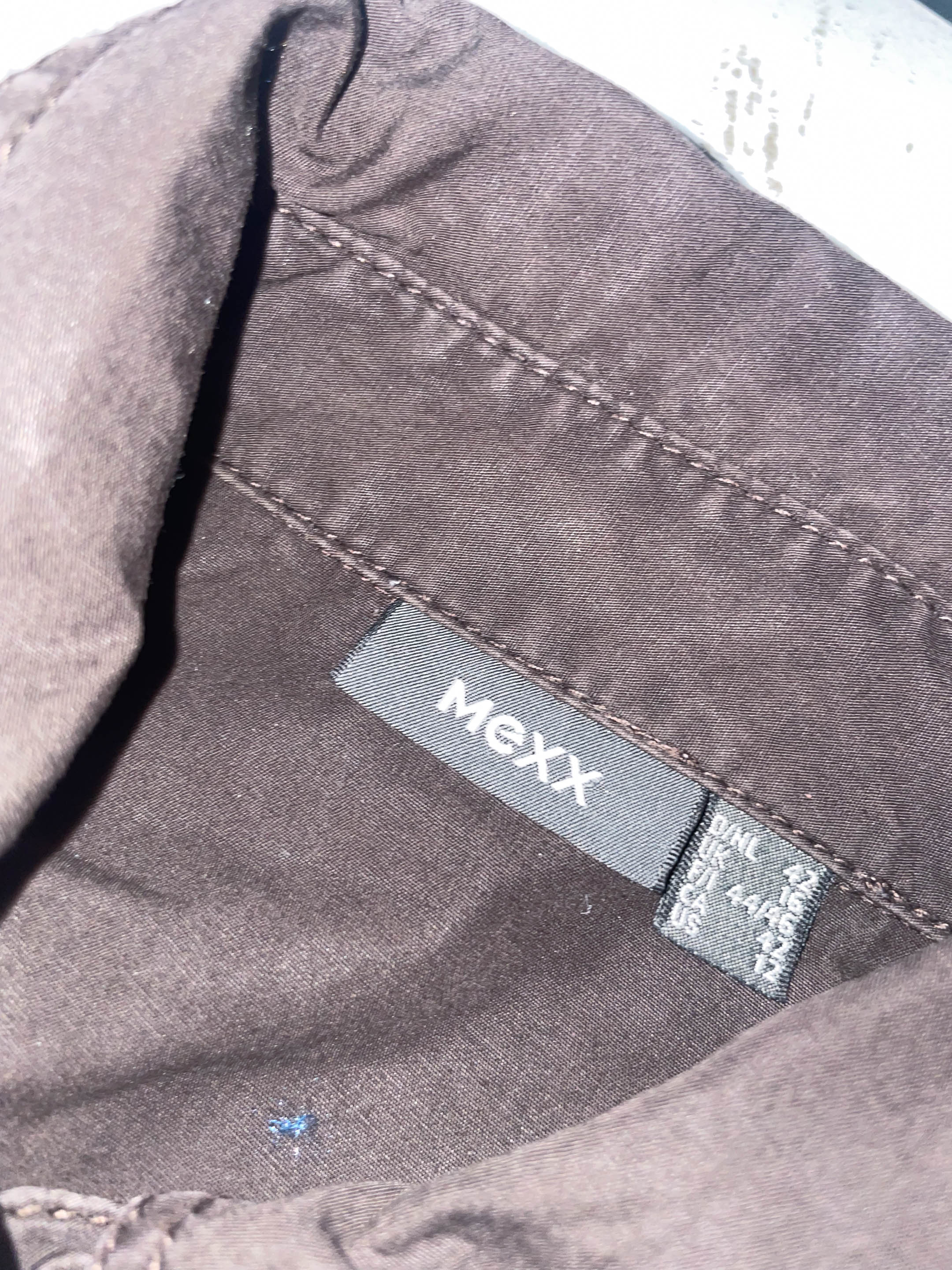 Vintage Women's Mexx Black cotton maxi shirt dress in UK 16|L44 W18| SKU 3931