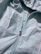 Vintage FRN by Fransa Women's Turquoise full zip polyester hoodie in M|L25W20|SKU 3938